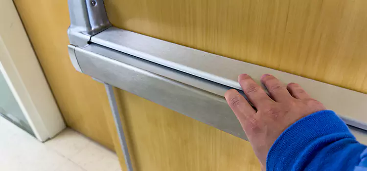 Installing a Push Bar on a Door Madison Heights